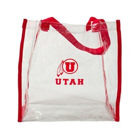 Athletic Logo Clear Plastic Tote