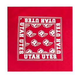 Utes Athletic Logo Red Bandanna
