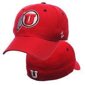 Zephyr Athletic Logo Fitted Hat Red
