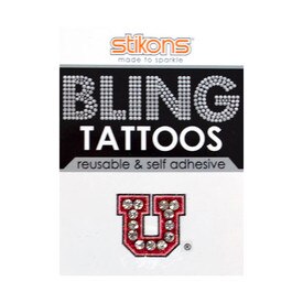 Utah Utes Rhinestone Block U Face Sticker