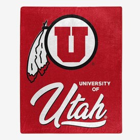 Athletic Logo Plush Throw Blanket