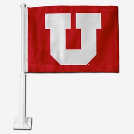 University of Utah Block U Car Flag