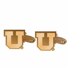 Block U Gold Cuff Links