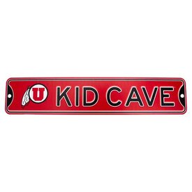 Steel "Kid Cave " Sign