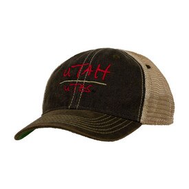Legacy Utah Utes Faded Toddler Adjustable Trucker Hat