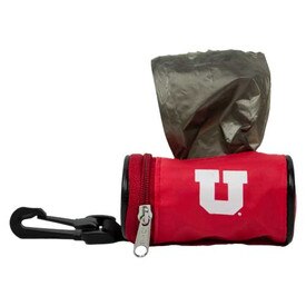 Utah Utes Block U Refillable Pet Poop Bag Holder