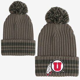 Under Armour Athletic Logo Military Pom Beanie
