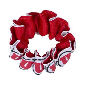 Utah Utes Red And White Athletic Logo Scrunchie