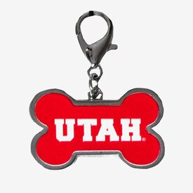 Utah Utes Red Dog Bone Charm
