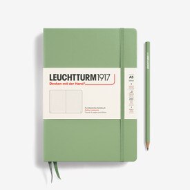 Leuchtturm A5 Hardcover Dotted Notebook Sage