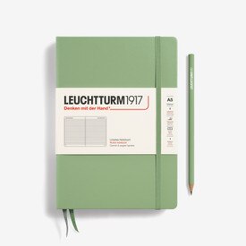 Leuchtturm A5 Hardcover Ruled Notebook Sage
