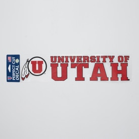 Decal U Of U Athletic Logo Perf Cut