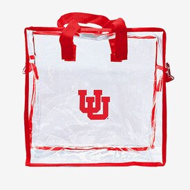 Clear Bag University Of Utah 12X12X6