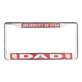 University of Utah Dad License Plate Frame