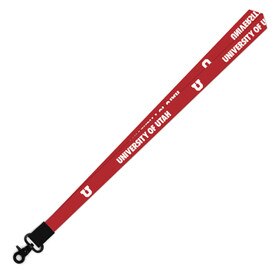 Thread Wallets U Of U Block U Red Lanyard