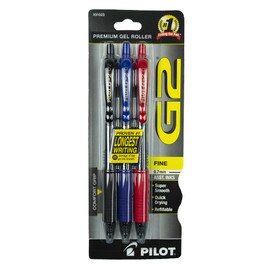 G2 Gel Pen ,Fine Asst 3Ct
