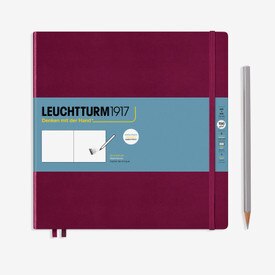 Leuchtturm Square Hardcover Sketch Notebook Port Red