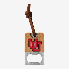 Interlocking U Wood Bottle Opener