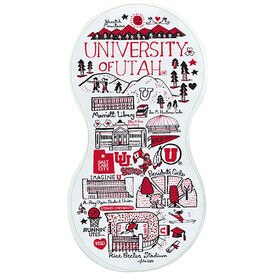 The University of Utah Illustrated Burp Cloth