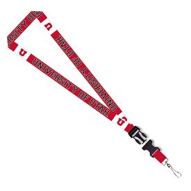 University of Utah Two Sided Sublimated Block U Lanyard