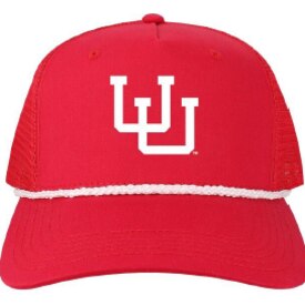 Legacy Mesh Interlocking U Red Adjustable Trucker Hat