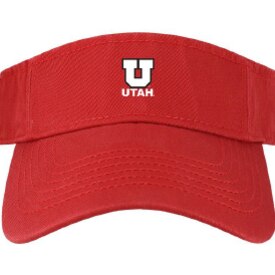 Legacy Block U Red Adjustable Visor