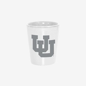 Interlocking U Shot Glass White
