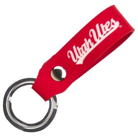 Key Chain Red Rubber Utah Utes