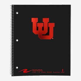 1 Sub Notebook University Of Utah Red Black Cover