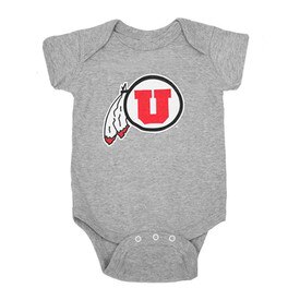 Champion Infant Athletic Logo Gray Onesie