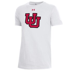 Under Armour Youth White Interlocking U Tee