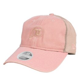 New Era Women's Mini Athletic Logo Trucker Hat Pink