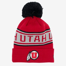 New Era Youth Athletic Logo Pom Beanie