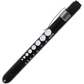 Aluminum LED Reusable Penlight Black