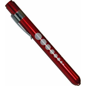 Aluminum LED Reusable Penlight Red