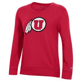 Champion Women's Athletic Logo Crewneck