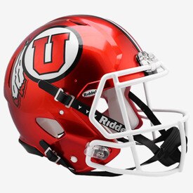 2022 Riddell Red Athletic Logo Authentic Helmet