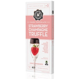 Strawberry Champagne Dark Chocolate Truffle