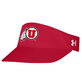 Under Armour 2023 Sideline Athletic Logo Blitzing Visor Red