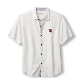 Tommy Bahama Shirt Interlocking U Cream White
