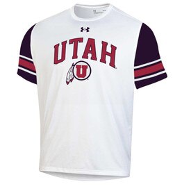 Under Armour Utah Striped Sleeve Tee