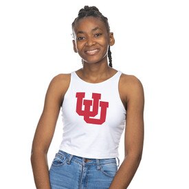 Zoozatz Women's Interlocking U Cropped Tank