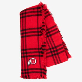 Zoozats Scarf Drums & Feather Plaid