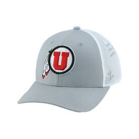 Zephyr Athletic Logo Mesh Trucker Hat Gray