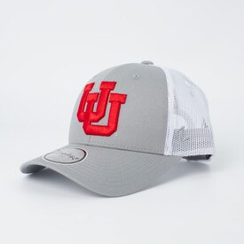 Zephyr Interlocking U Mesh Trucker Hat Gray