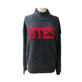 Gameday Social Women's Utes Varsity Sweater Black