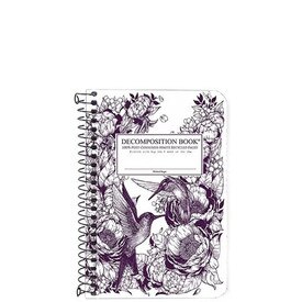 Hummingbirds Pocket -Sized Coil Bound Decomposition Notebook