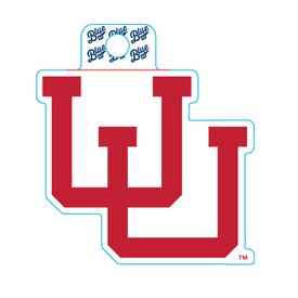 Blue 84 Vault Interlocking U Decal