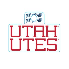 Blue 84 Block Utah Utes Decal