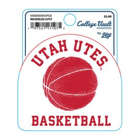 Blue 84 Utah Utes Basketball Decal